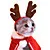 cat christmas hat with muffler, pet dog santa hat and scarf christmas costume for puppy kitten cats and dogs