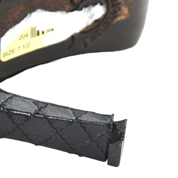 Charlie 1 Horse Sz 7.5B Women's Mid-Calf Pointy Toe Stiletto Heel Boots READ!