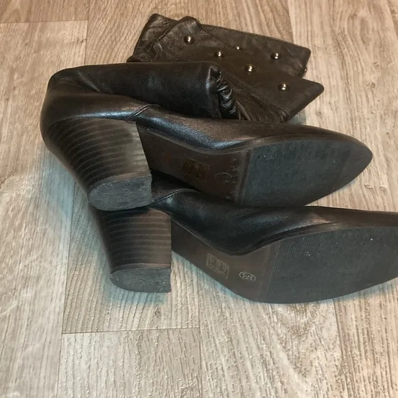 Cheo Woman’s Leather Cowboy Style Boots Size 39
