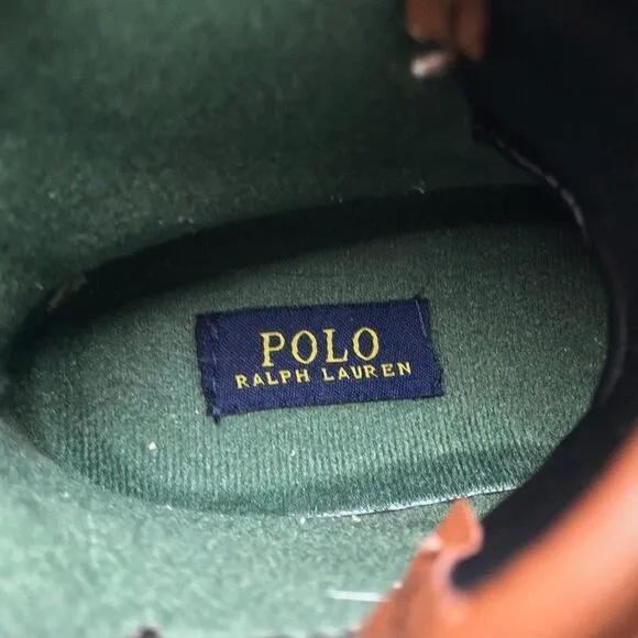 Children's Shoes Leather Conquered Boot by Polo Ralph Lauren - Big Kid - Brown /