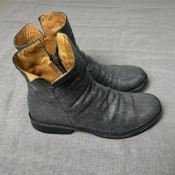 Chill Florentine   Baker Elf Boots Booties Womens 39 Gray Silver Leather