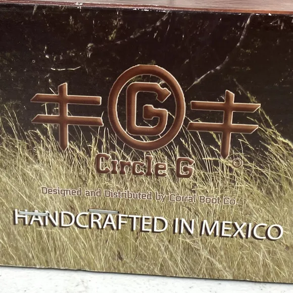 Circle G Lthr Embroidery Western Boot 8