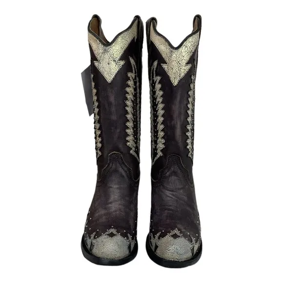 Circle G Lthr Embroidery Western Boot 8