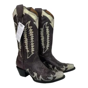 Circle G Lthr Embroidery Western Boot 8