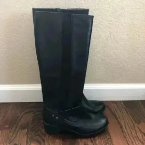 Clarks Malia Willo Tall Knee High Equestrian Leather Boots Women’s SZ 6 26112194