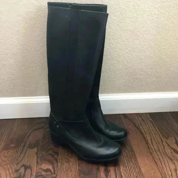 Clarks Malia Willo Tall Knee High Equestrian Leather Boots Women’s SZ 6 26112194