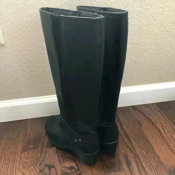 Clarks Malia Willo Tall Knee High Equestrian Leather Boots Women’s SZ 6 26112194