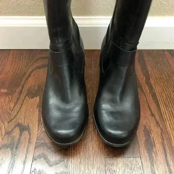 Clarks Malia Willo Tall Knee High Equestrian Leather Boots Women’s SZ 6 26112194