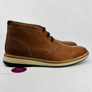 Clarks Men's Chantry Mid Tan Brown Leather Lace Up Chukkas Boots Size 10