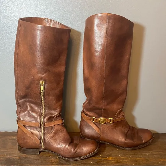 Coach Mysie Leather Riding Boots