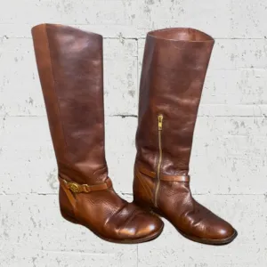Coach Mysie Leather Riding Boots