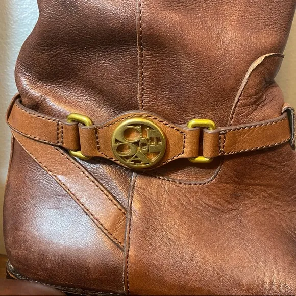 Coach Mysie Leather Riding Boots