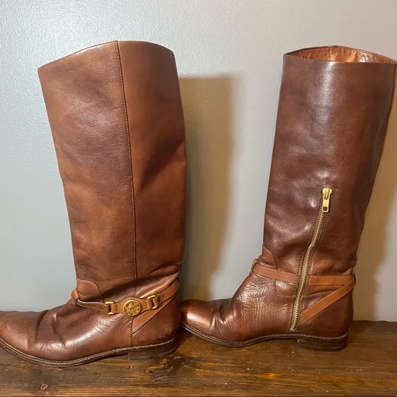 Coach Mysie Leather Riding Boots