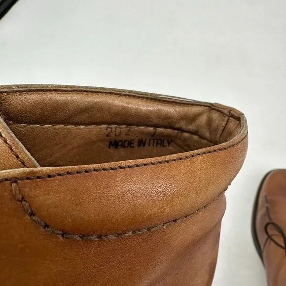 Coach Women's Distressed Leather Lace-Up Chukka Boots Brown Size 7