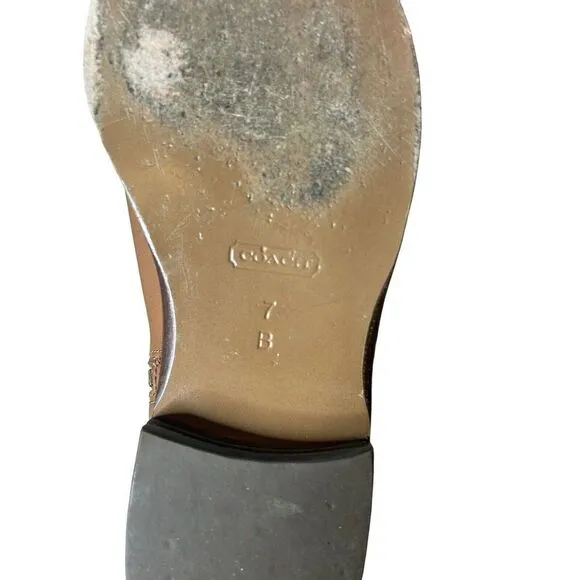 Coach Martta Soft Leather Riding Equestrian Brown Boots Size 7 B MSRP $295