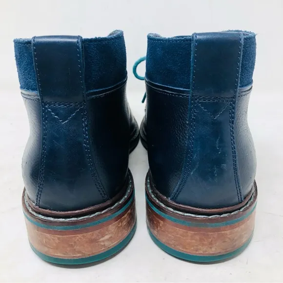 Cole Haan Blue Leather Chukka Boots