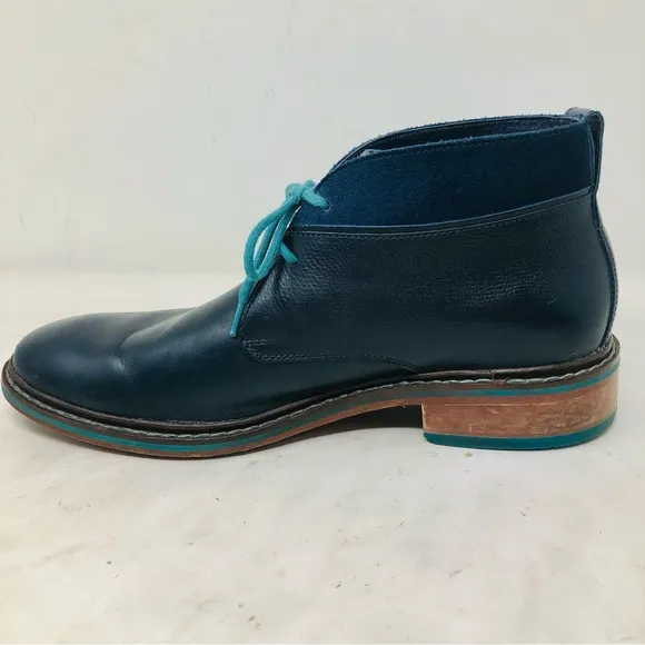 Cole Haan Blue Leather Chukka Boots