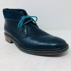 Cole Haan Blue Leather Chukka Boots