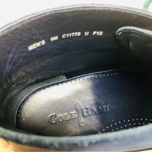 Cole Haan Blue Leather Chukka Boots