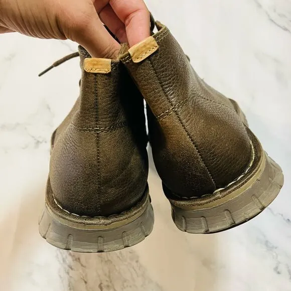Cole Haan Chukka Boots Mens 9 Stitch Out Zero Grand Brown Leather