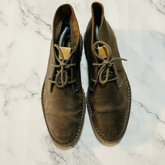 Cole Haan Chukka Boots Mens 9 Stitch Out Zero Grand Brown Leather