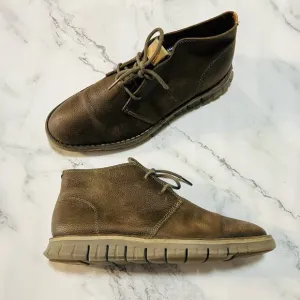 Cole Haan Chukka Boots Mens 9 Stitch Out Zero Grand Brown Leather