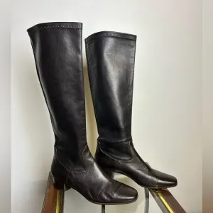 Cole Haan Collection Made in Italy Knee boots 7.5B Soft Lea Equestrian Pull on