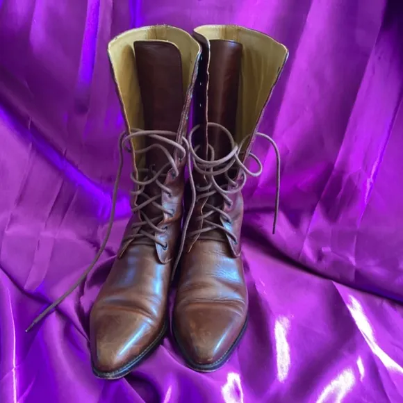 Cole Haan Leather Lace Boots