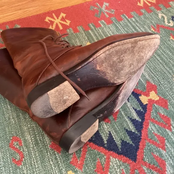 Cole Haan Leather Lace Boots