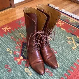 Cole Haan Leather Lace Boots