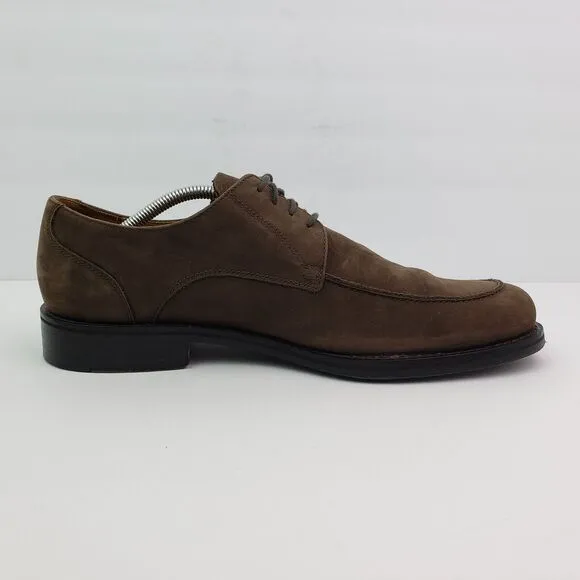 Cole Haan Mens Size 11.5 Brown Leather Suede Waterproof Dress Oxford Shoes