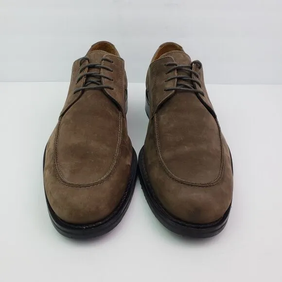 Cole Haan Mens Size 11.5 Brown Leather Suede Waterproof Dress Oxford Shoes