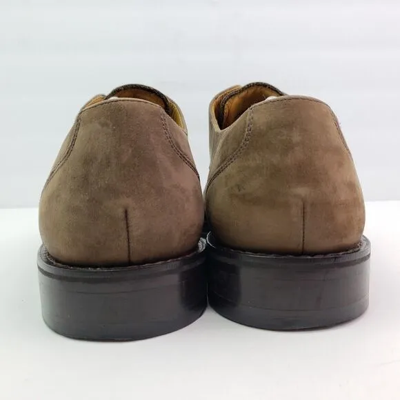 Cole Haan Mens Size 11.5 Brown Leather Suede Waterproof Dress Oxford Shoes