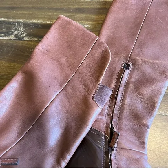 Cole Haan Parson Over the Knee Ridding Boots Brown Chestnut 5B Equestrian