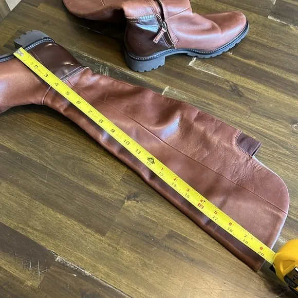 Cole Haan Parson Over the Knee Ridding Boots Brown Chestnut 5B Equestrian