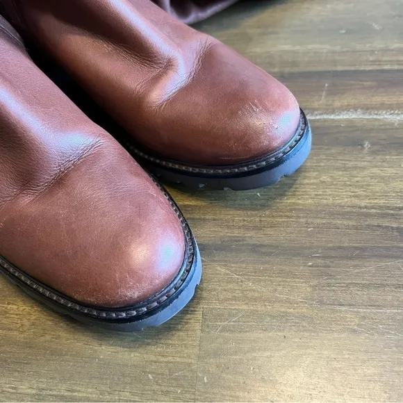 Cole Haan Parson Over the Knee Ridding Boots Brown Chestnut 5B Equestrian
