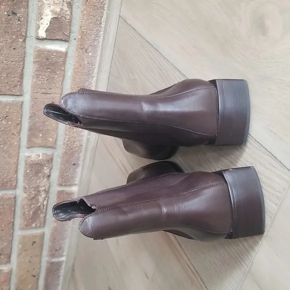 COLE HAAN Womens brown leather ankle boots y2k