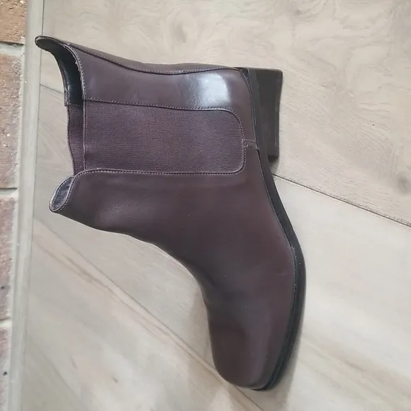 COLE HAAN Womens brown leather ankle boots y2k