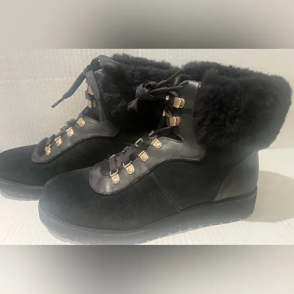 COLE HAAN ZEROGRAND Leather &amp; Wool Hiking Boot Casual WearWomen’s Size 8 NEW