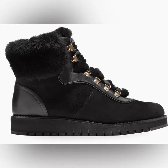 COLE HAAN ZEROGRAND Leather &amp; Wool Hiking Boot Casual WearWomen’s Size 8 NEW
