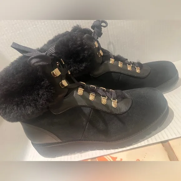 COLE HAAN ZEROGRAND Leather &amp; Wool Hiking Boot Casual WearWomen’s Size 8 NEW