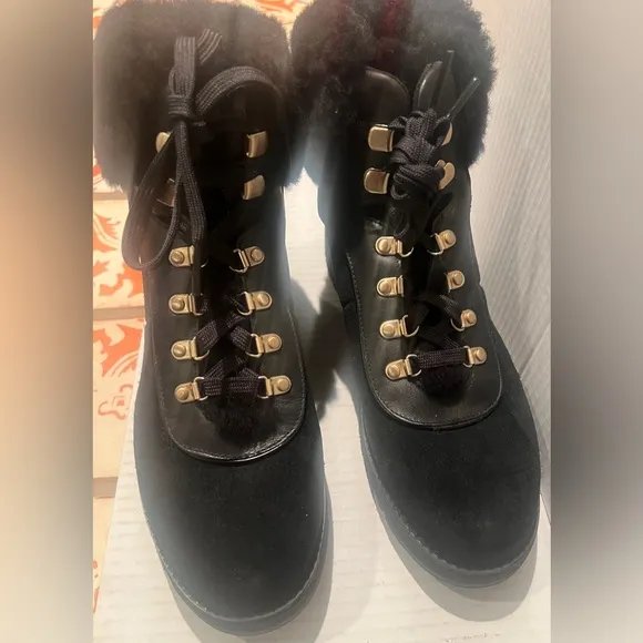 COLE HAAN ZEROGRAND Leather &amp; Wool Hiking Boot Casual WearWomen’s Size 8 NEW