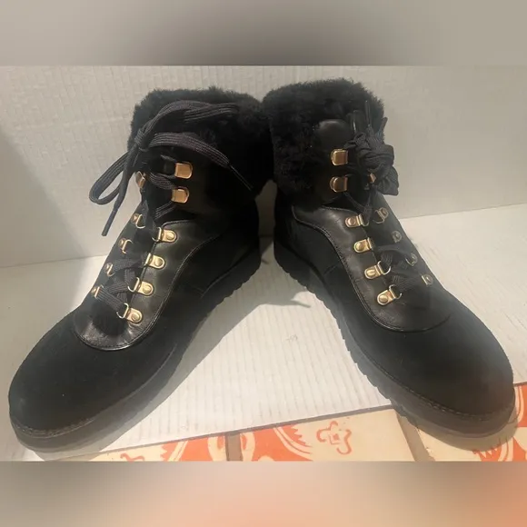 COLE HAAN ZEROGRAND Leather &amp; Wool Hiking Boot Casual WearWomen’s Size 8 NEW