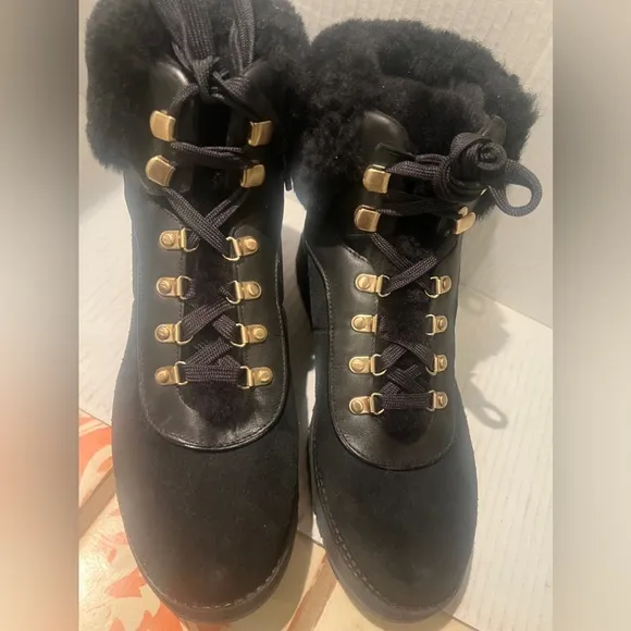 COLE HAAN ZEROGRAND Leather &amp; Wool Hiking Boot Casual WearWomen’s Size 8 NEW