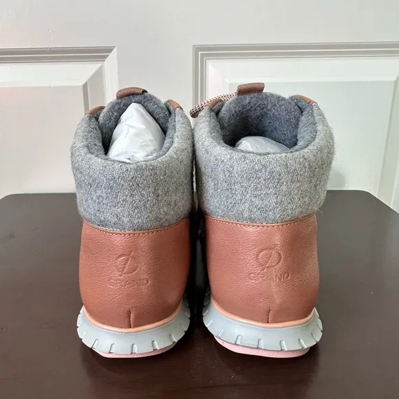 Cole Haan Zerogrand Omni Hiker Waterproof Birch Beige Fleece Lined 7.5