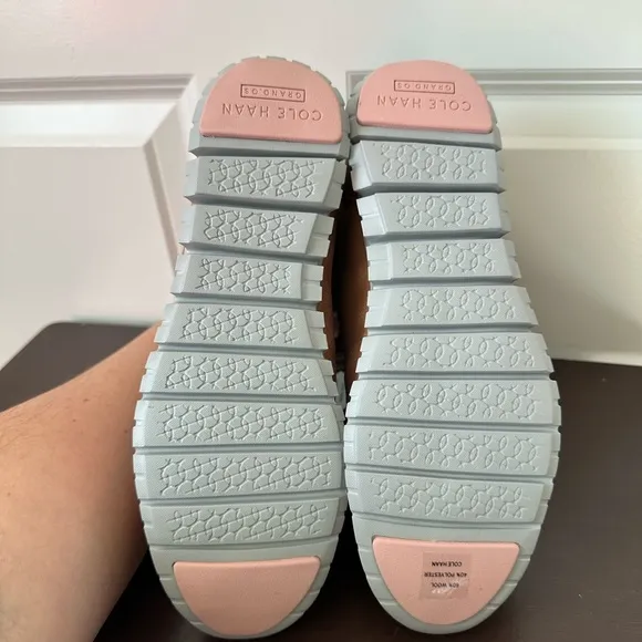 Cole Haan Zerogrand Omni Hiker Waterproof Birch Beige Fleece Lined 7.5