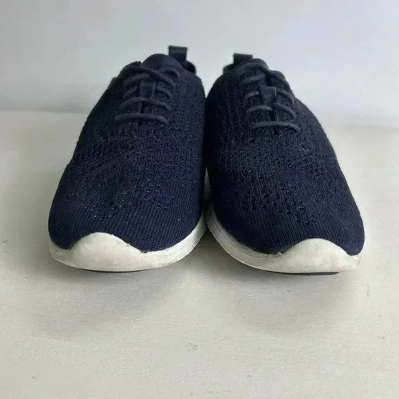 Cole Haan Zerogrand Stitchlite Knit Navy Wingtip Oxford Shoes Women’s 10B C8