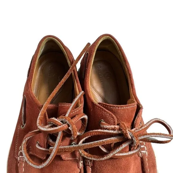 Cole Haan Cinnamon Brown Suede Lace Up Water Proof Shoes