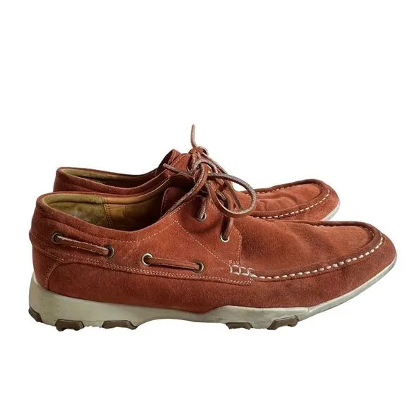 Cole Haan Cinnamon Brown Suede Lace Up Water Proof Shoes