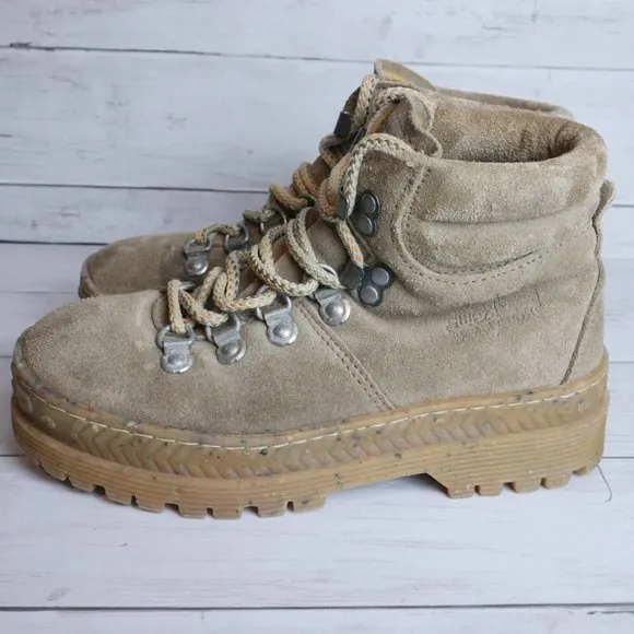 Colorado Khaki Suede Hiking Ankle Boots Men Size 5 (Womens Sz 6.5) Made …